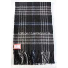 cashmere checked scarf